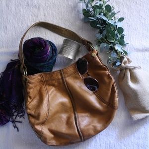 Lucky Brand vintage inspired pebbled shoulder bag